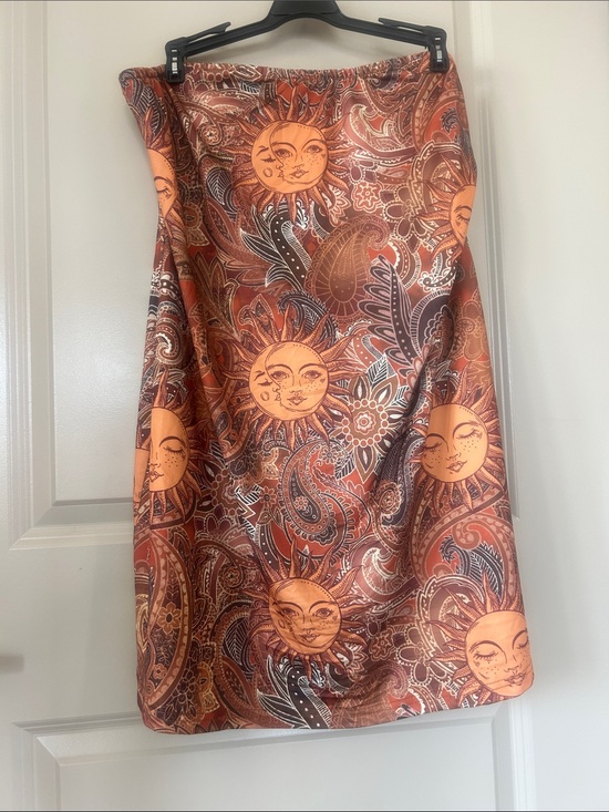 Dresses & Skirts - Sun & Paisley Midi Skirt in Rust Orange